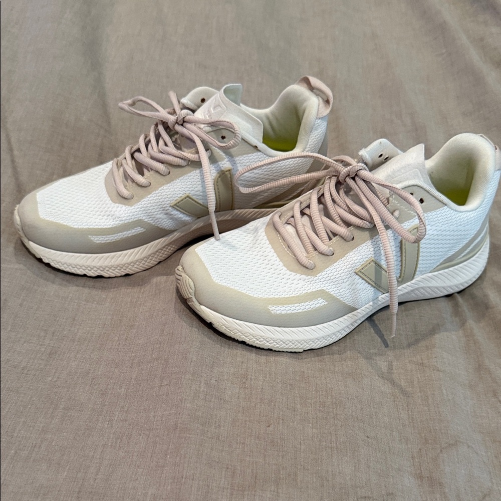 Veja Impala Women's Cream and Tan Sneakers